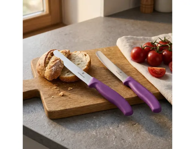 Μαχαίρια Γενικής Χρήσης Victorinox Swiss Classic με μήκος λεπίδας 11cm - Purple - 2 τεμάχια6.7835.2C1