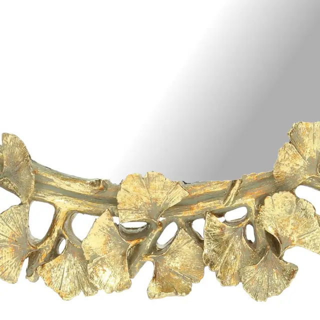 Καθρέπτης Χρυσό Polyresin 45x3.5x45cm 3