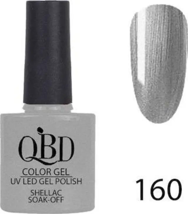 QBD Ημιμόνιμο βερνίκι color Gel Uv/Led Gel Polish 160