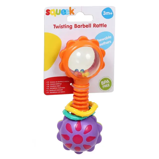 Playgro Activity Κουδουνίστρα Μασητικό Με Στριφτή Μπάρα 3m+ 2