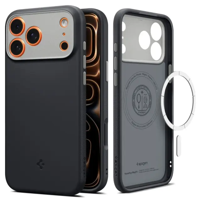 Θήκη Spigen Nano Pop Magsafe για Apple iPhone 17 Pro Max iPhone 18 Pro Max Μαύρη
