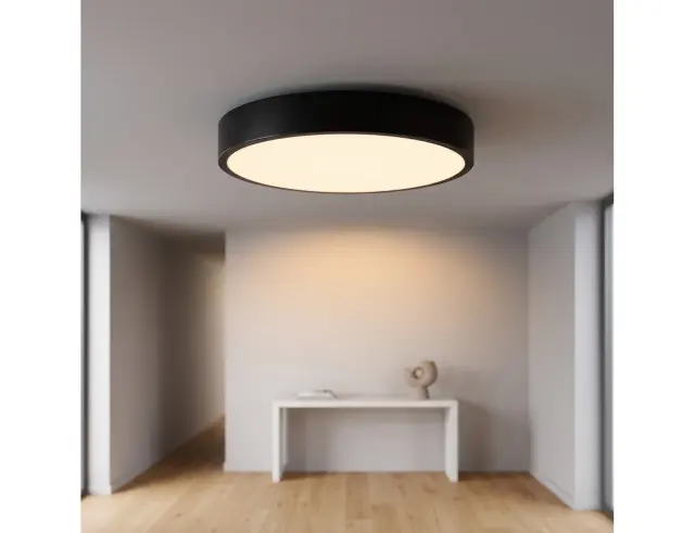 Φωτιστικό Οροφής Απλίκα Slimline Brilliant, με λαμπτήρα LED και διαστάσεις 33x33x6.5cm - Μαύρο
