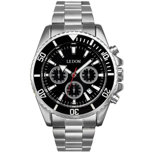 Le Dom Vantage, Men's Watch, Silver Stainless Steel Bracelet LD.1494-3