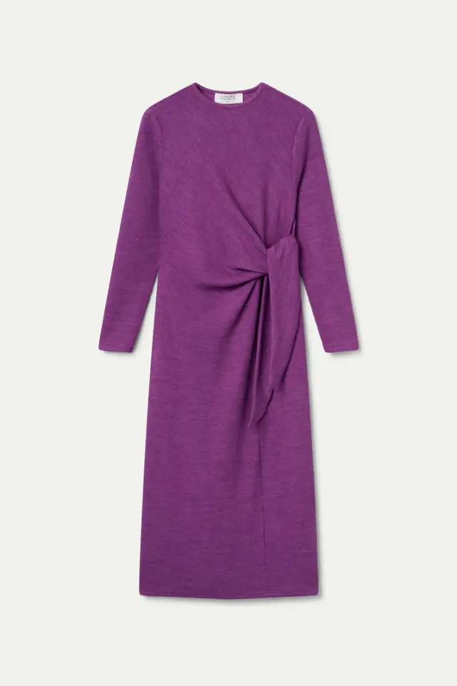 COMPANIA FANTASTICA KNITTED DRESS (54C/12116 MAGENTA) - XL 2