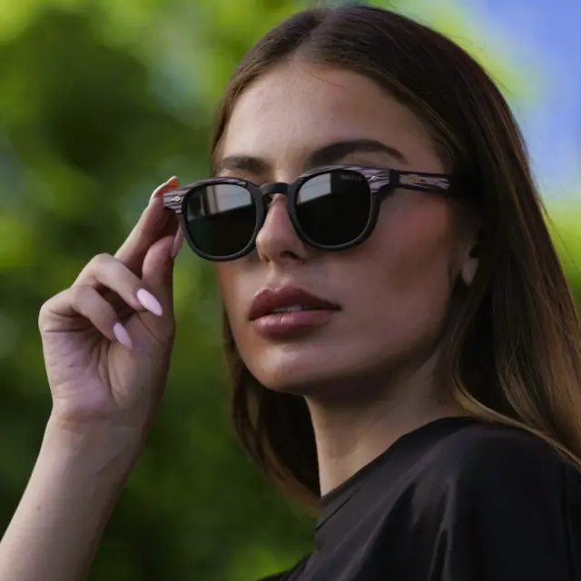 Ghetto Pantos Sunglasses Leopard Patten/Black Frame Unisex 2