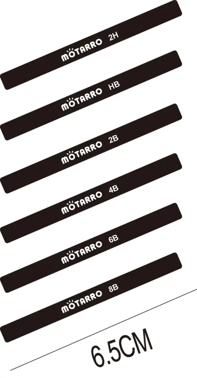 Σετ κάρβουνο ζωγραφικής 6τμχ 6x65mm Motarro MP003-1 3