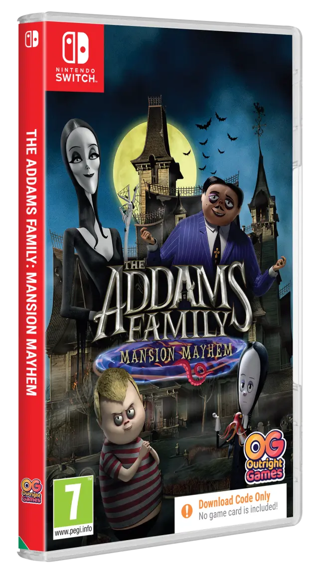 The Addamss Family Mansion Mayhem Code in Box - Nintendo Switch
