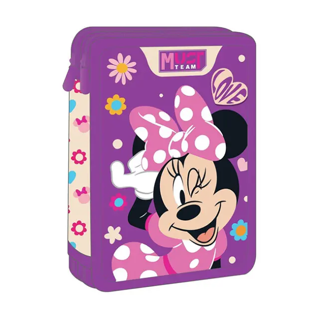 Must Κασετίνα Διπλή Γεμάτη Minnie Mouse Love (000565018)