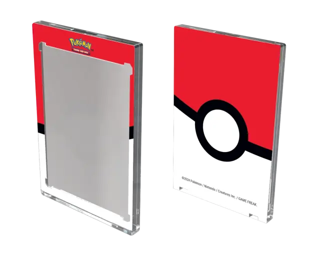 UP - Single 35 Pt ONE-TOUCH Edge - Poke Ball Printed Magnetic Card Holder for Pokemon