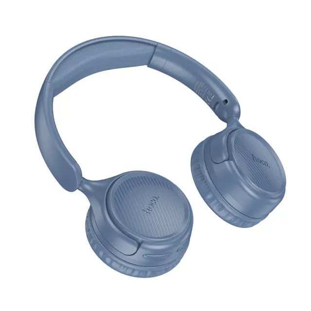 Wireless Ακουστικά Stereo Hoco W66 Wave v5.4 300mAh 32hr Χρήσης με Μικρόφωνο Μπλε 3