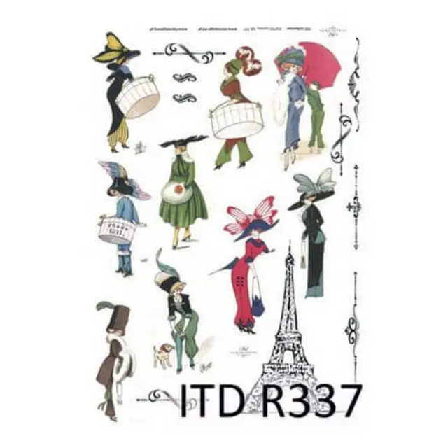 Ριζόχαρτο ITD, 21x29cm, Κυρίες του Παρισίου, R337