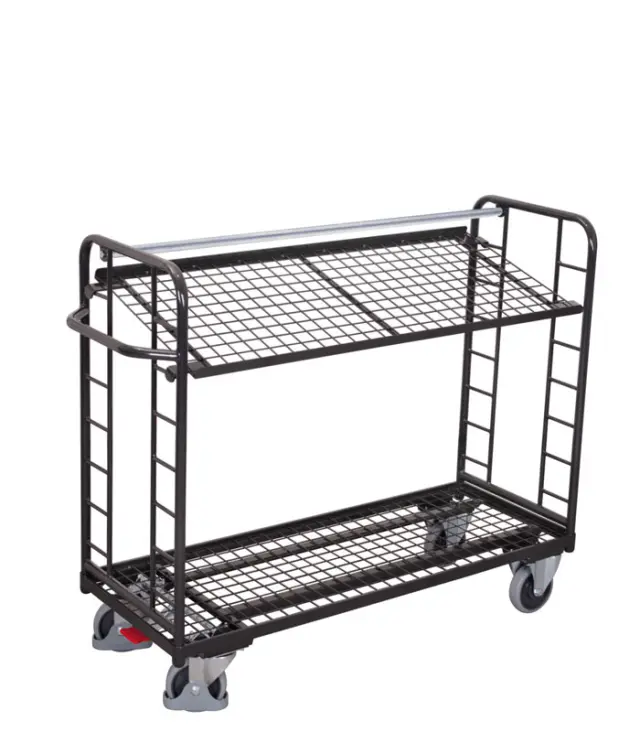 Variofit sw-540.223/AG Τρόλεϊ Μεταφοράς 2 Επιπέδων με Επικλινή Ράφια για Φορτίο Βάρους ως 250kg