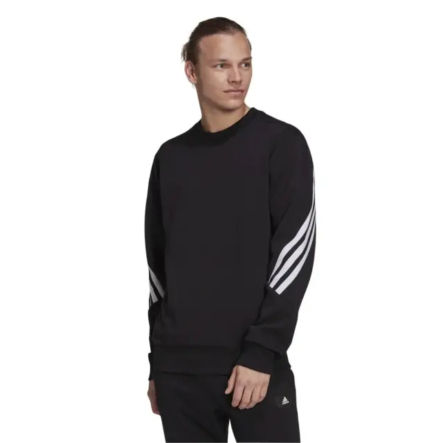 adidas Sportswear Three Stripes Crew (HB1419-Black) - Μαύρο - S