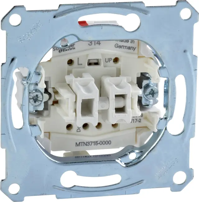 Roller shut. switch insert 1 pole, flush-mounted, 10 A, AC 250 V, screwl. term.