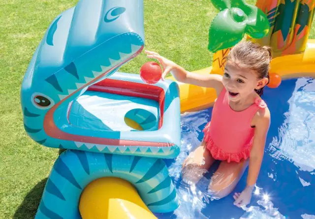 Intex Πισίνα Dinosaur Play Center 249x191x109cm 3