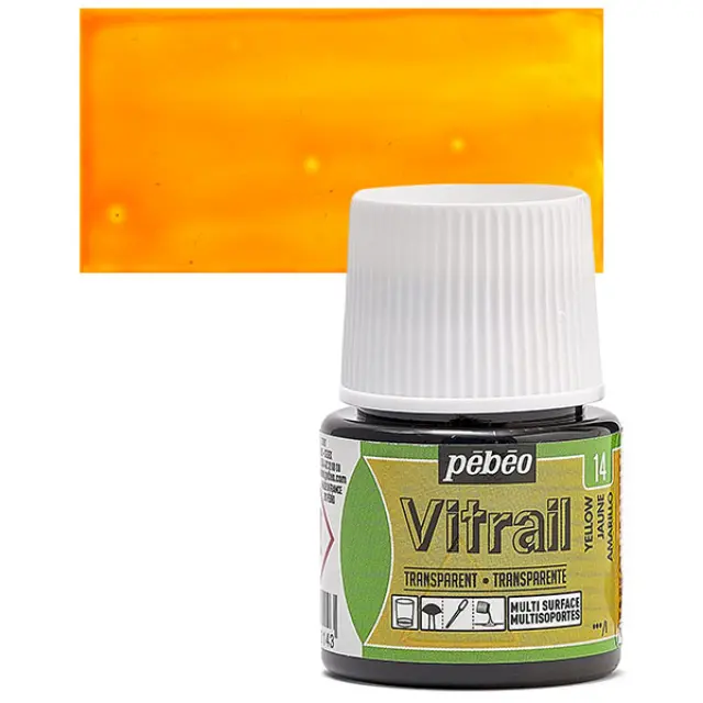 Pebeo Vitrail Διάφανο Σμάλτο - 14 Yellow - 45ml