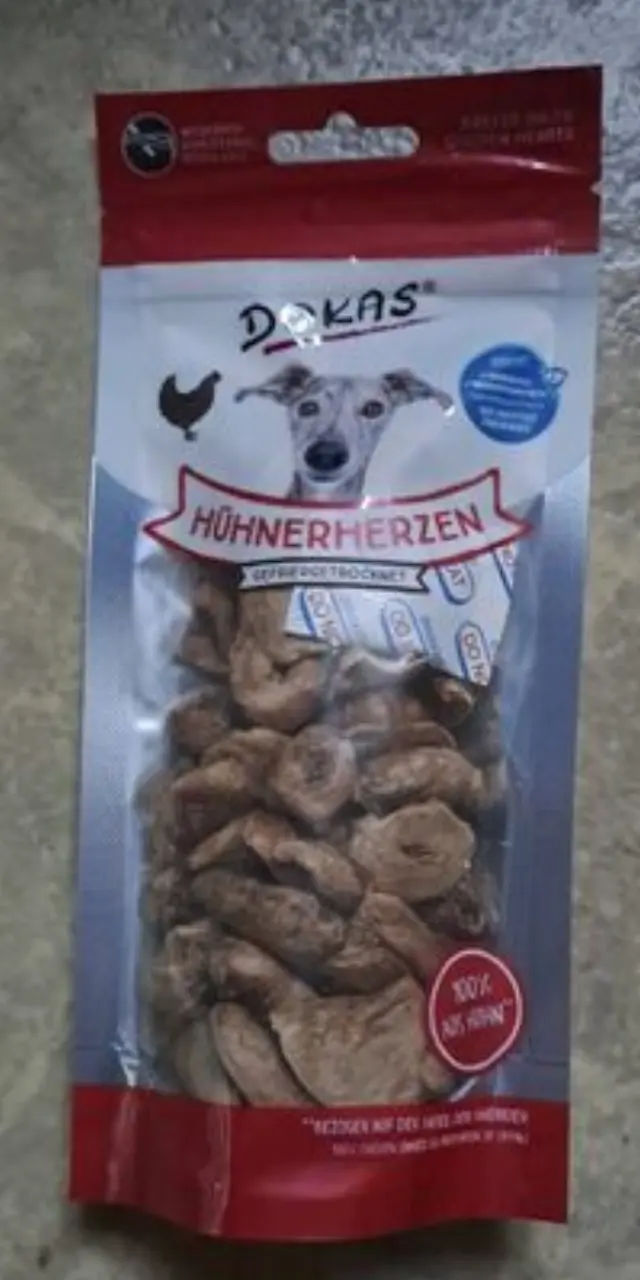 ΛΙΧΟΥΔΙΕΣ DOKAS FREEZE DRIED CHICKEN HEARTS 22GR