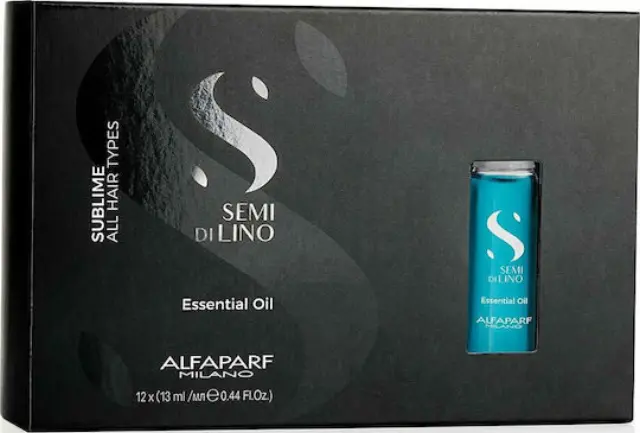 Semi di Lino Essential Oil – 12 × 13ml by Alfaparf - αγωγή που μεταμορφώνει θαμπά, τραχιά ή άτονα μαλλιά σε μόλις 60 δευτερόλεπτα