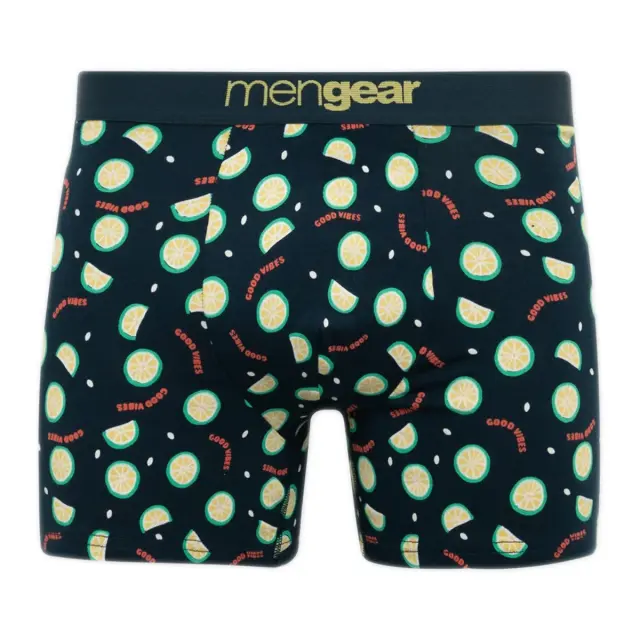 Minerva Ανδρικό Boxer Lemon Vibes - Διπλό Πακέτο, Χρώμα Μπλε Ραφ-Ραφ 2