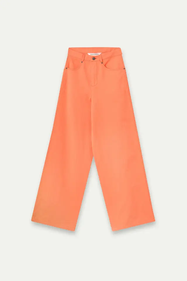 COMPANIA FANTASTICA WIDE-LEG TROUSERS (61C/11042-ORANGE) - XS 2