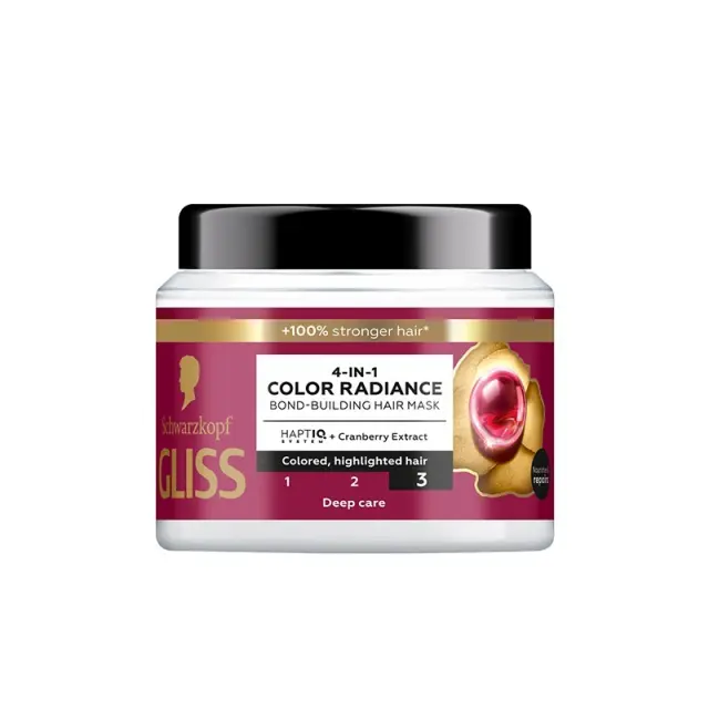 Schwarzkopf Gliss Bond Building 4-σε-1 Μάσκα Λάμψης Χρώματος 400ml