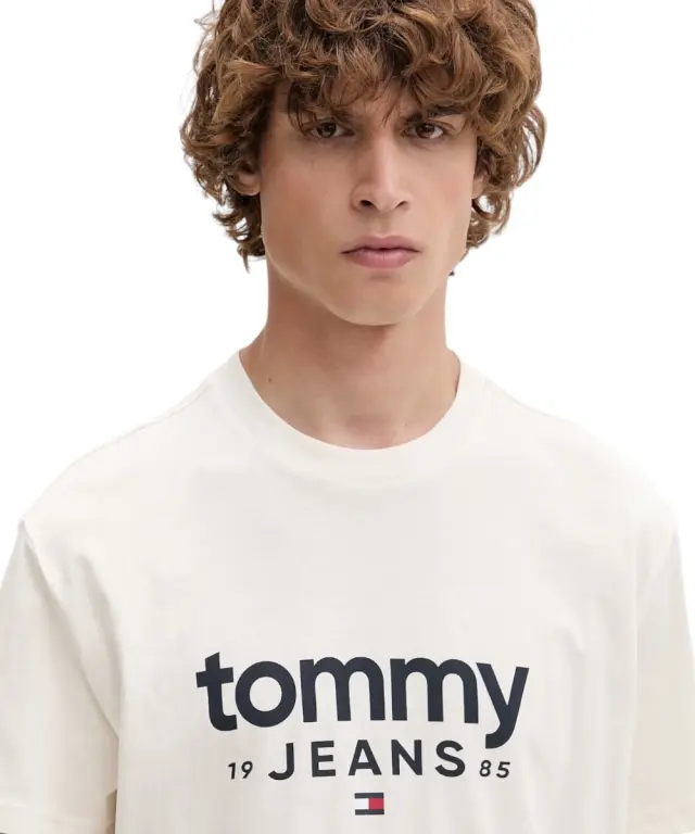 Tommy Hilfiger - Ανδρικό T-shirt Graphic Regular Fit DM0DM23376-YBH Εκρού 3