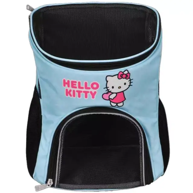Σακίδιο πλάτης Hello Kitty για γάτες σε τυρκουάζ χρώμα 25x32x39cm 3