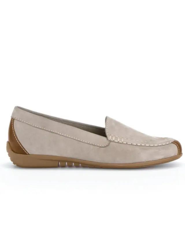 Gabor Μοκασίνια-Loafers Γυναικείο δέρμα Nubuck Μπεζ GAB/44260 12-LEINEN 3