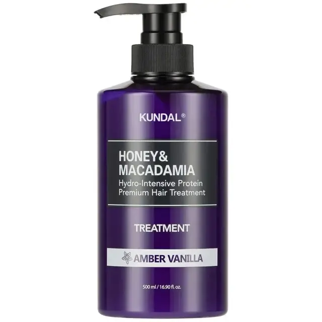 KUNDAL Honey & Macadamia Protein Treatment Amber Vanilla Εντατική Θεραπεία Θρέψης & Επανόρθωσης Μαλλιών , 500 ml