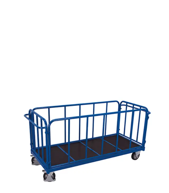 Variofit sw-1314 Τρόλεϊ Μεταφοράς Εμπορευμάτων Βαρέως Τύπου 4 Πλευρών για Φορτίο Βάρους ως 500kg