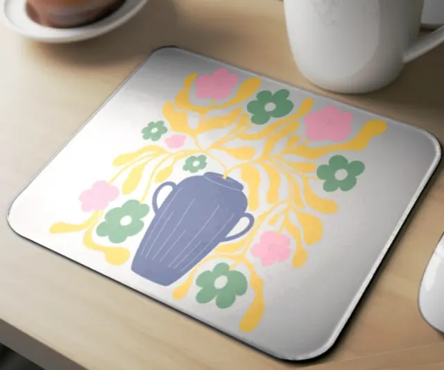 Mousepad ( flowers 70s , design-38 ) Διαστάσεις: 23cm(μήκος) x 20cm (ύψος) 2