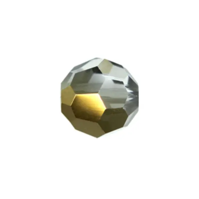 Swarovski 5000 Faceted Round Crystal Dorado 4mm - 10τεμ