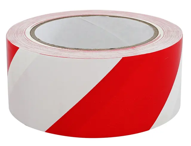 ALLCOLOR GAFFER-TAPE Cloth-Warning-Tape - 75mm x 33m red / white (510-75 W/R)