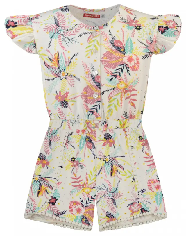 Mini 2 έως 10 ετών Floral ολόσωμη φόρμα - 6Ε