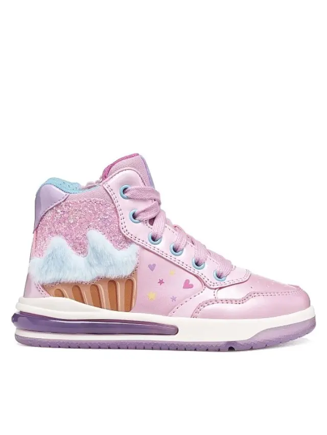 Παιδικό Παπούτσι για Κορίτσι Geox J Sketlite Girl Pink (Μεγέθη 24-33) ΡΟΖ