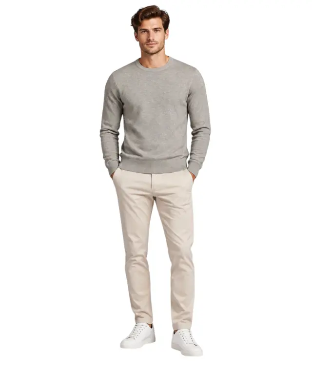 Guess - Ανδρικό Πλεκτό Πουλόβερ M6BR36Z1415-H9C8 Γκρι 2