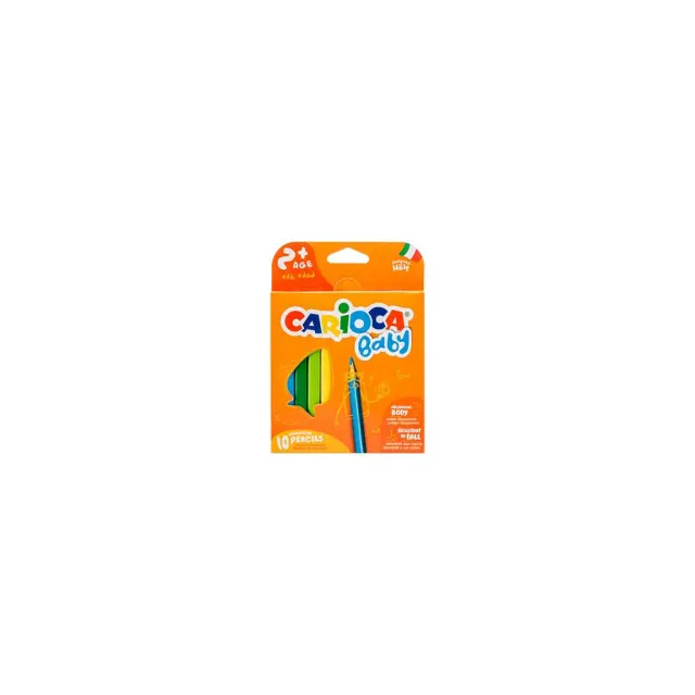 Carioca Baby Τριγωνικές Ξυλομπογιές 10 Χρώματα (2+ ετών) 42819