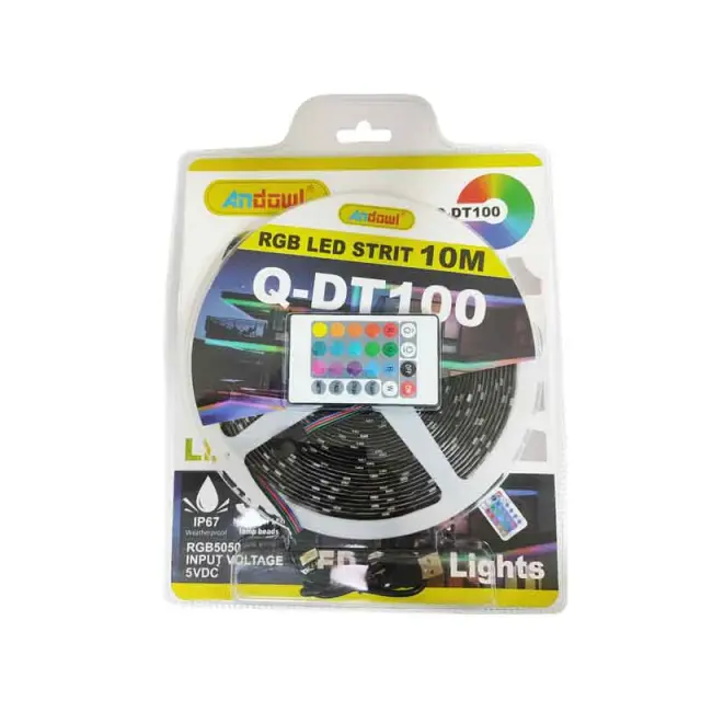 Andowl Λεντοταινία LED ταινία RGB 10m με τηλεχειριστήριο Q-DT100 - LED strip lights 0751093