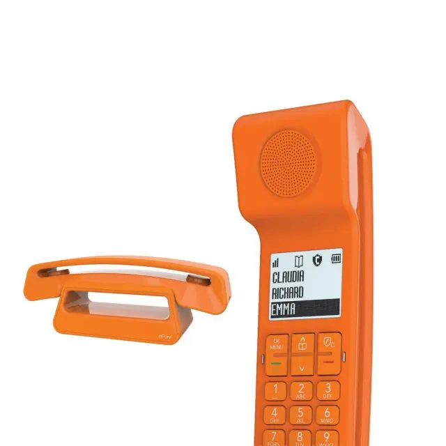 Alcatel ePure Iconic Ασύρματο Τηλέφωνο με Ελληνικό Μενού Πορτοκαλί 2
