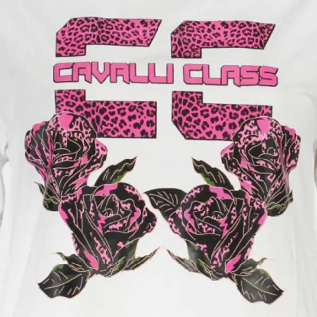 Μπλουζα Cavalli Class QXT10CJD060_B63F80D_BIANCO0005 Λευκό - XL 3