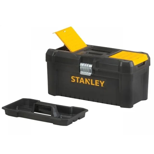 Stanley Essential Εργαλειοθήκη Χειρός Πλαστική με Ταμπακιέρα Π40.6xB21xΥ19.5cm