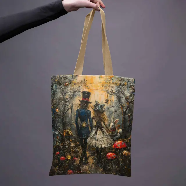PITEX Τσάντα ώμου από Βελούδο / Tote Bag: Alice 3
