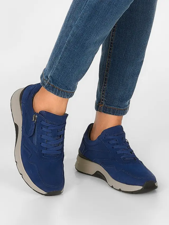 Gabor Sneakers Γυναικείο ύφασμα/δέρμα Nubuck Μπλέ GAB/76896 36-OCEANO 2