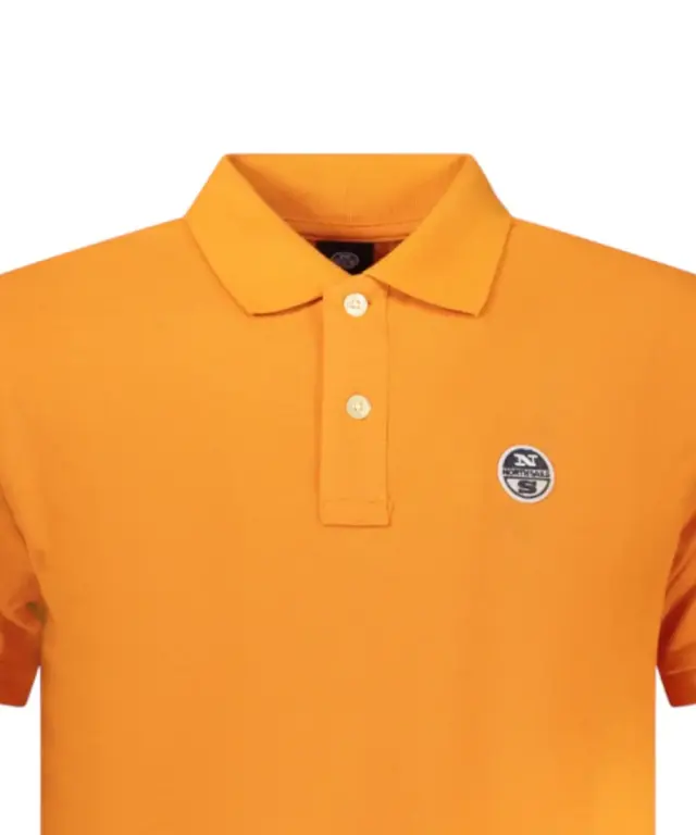 North Sails - Ανδρικό T-shirt Κοντομάνικο Polo 995000-000-0723 Πορτοκαλί 3