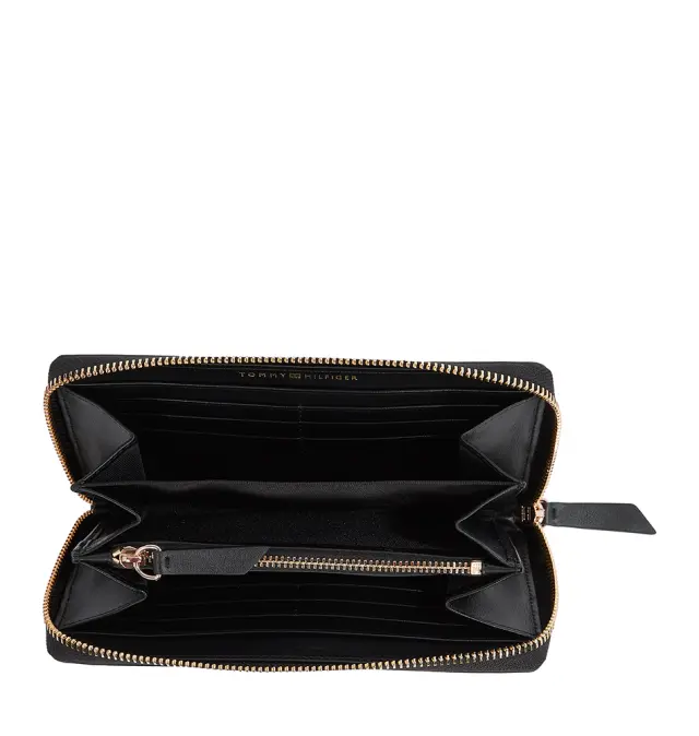Πορτοφόλι TOMMY HILFIGER Leather Zip Around 17340 Μαύρο 2