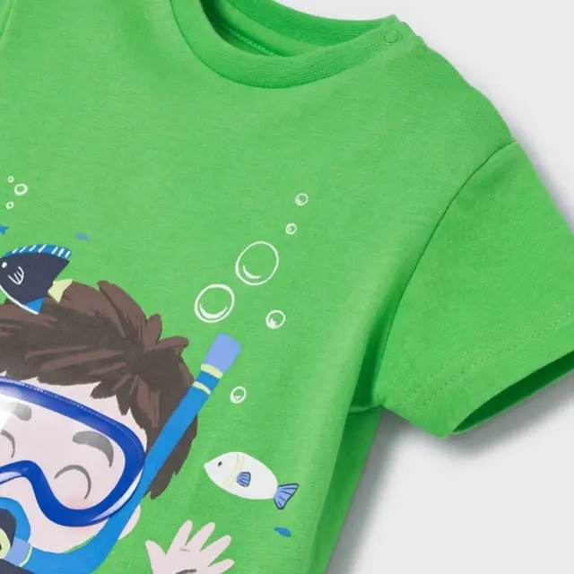 Baby 6 μηνών έως 4 ετών Μπλούζα κοντομάνικη play "scuba" πράσινο - 12M 2