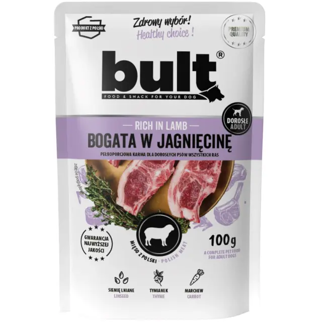 BULT Rich in lamb - wet dog food - 100g