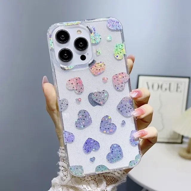 Θήκη Love Hearts για iPhone 14 Pro Max - Clear OEM