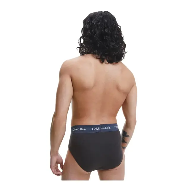 Calvin Klein Ανδρικό Slip Cotton Stretch - Τριπλό Πακέτο, Χρώμα Black SCT - S 3