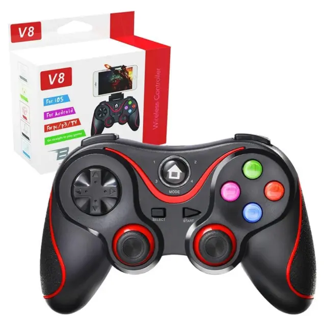 Techsuit V8 Ασύρματο Gamepad για Android / PS3 / PC / iOS Κόκκινο